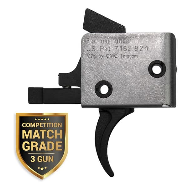 CMC AR-15 / AR-10 Single Srage Drop-In Competition Match Grade, 3 Gun Trigger - Curved Bow – 2.5LB Pull