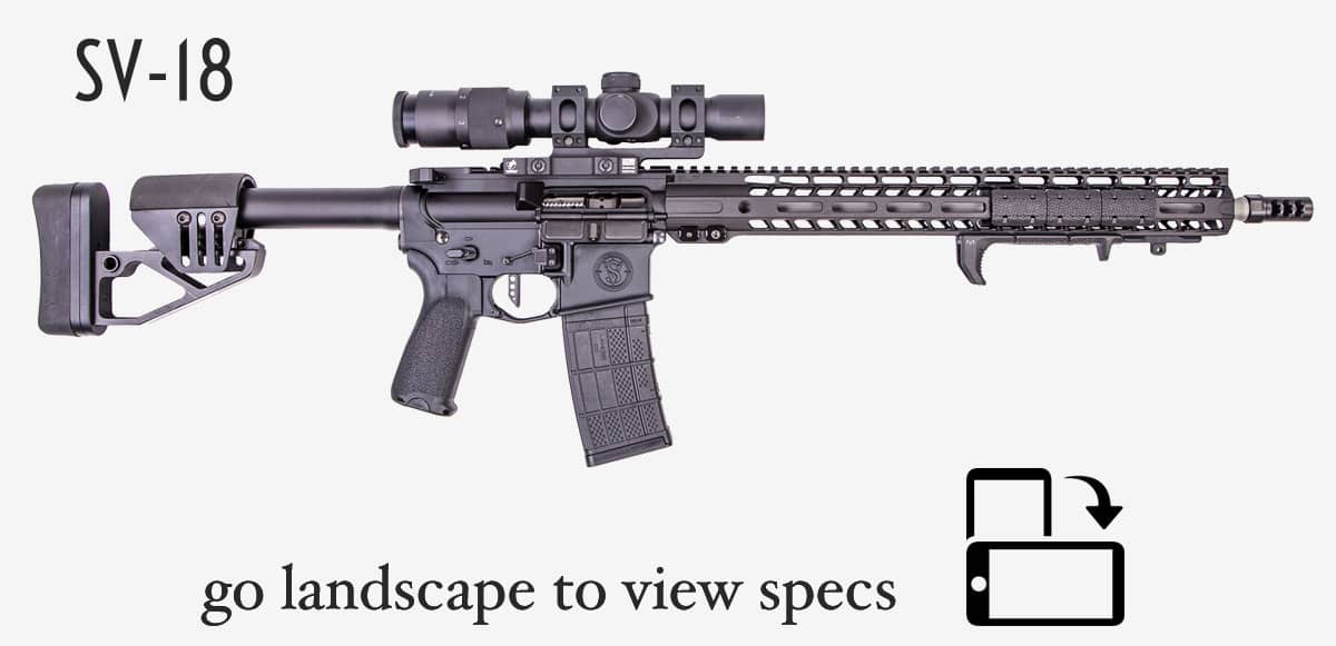 sv-18 custom ar rifle showing icon to turn image landscape